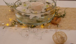 table blanc et or